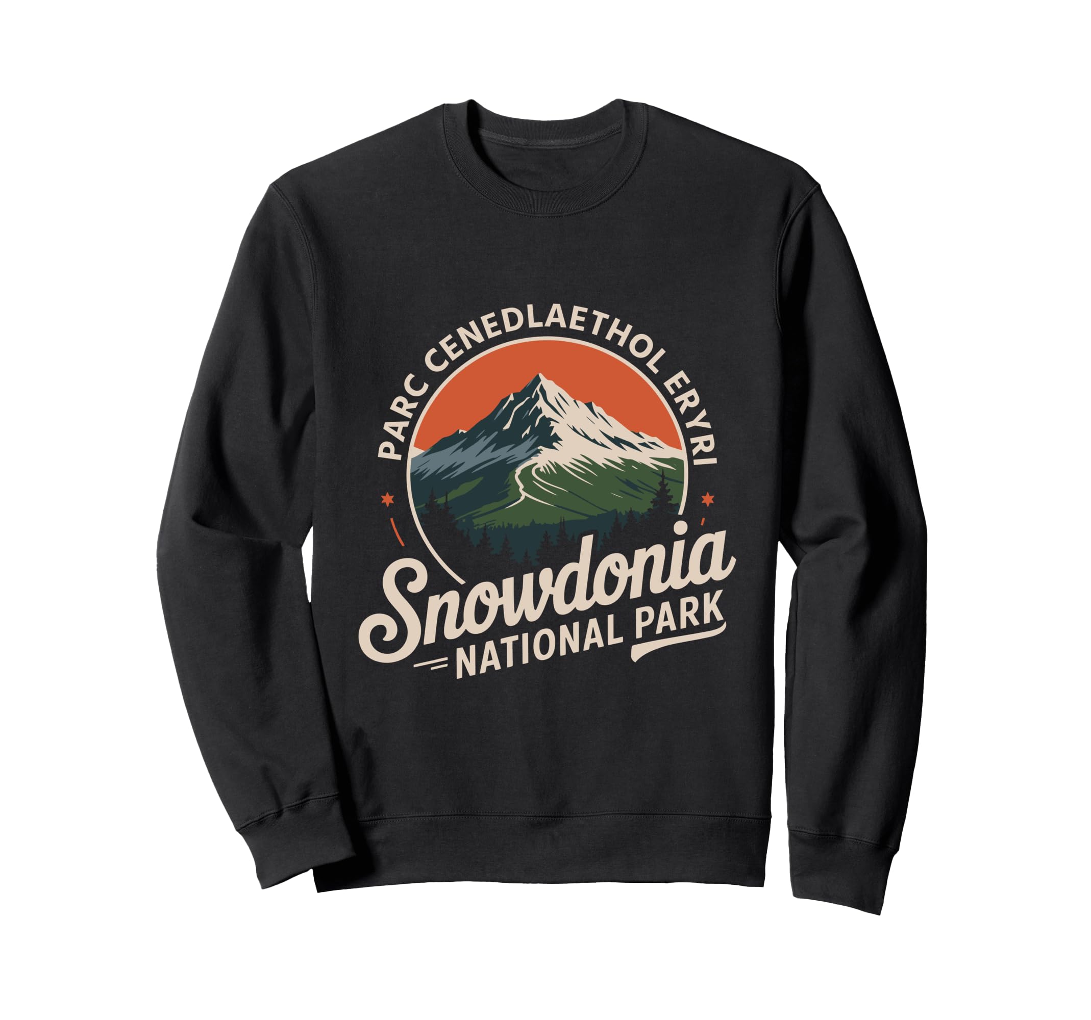 Hiking Snowdonia National Park Parc Sweatshirt - Trendy Graphic for Adults - T-Shirt, Sweatshirt, Hoodie