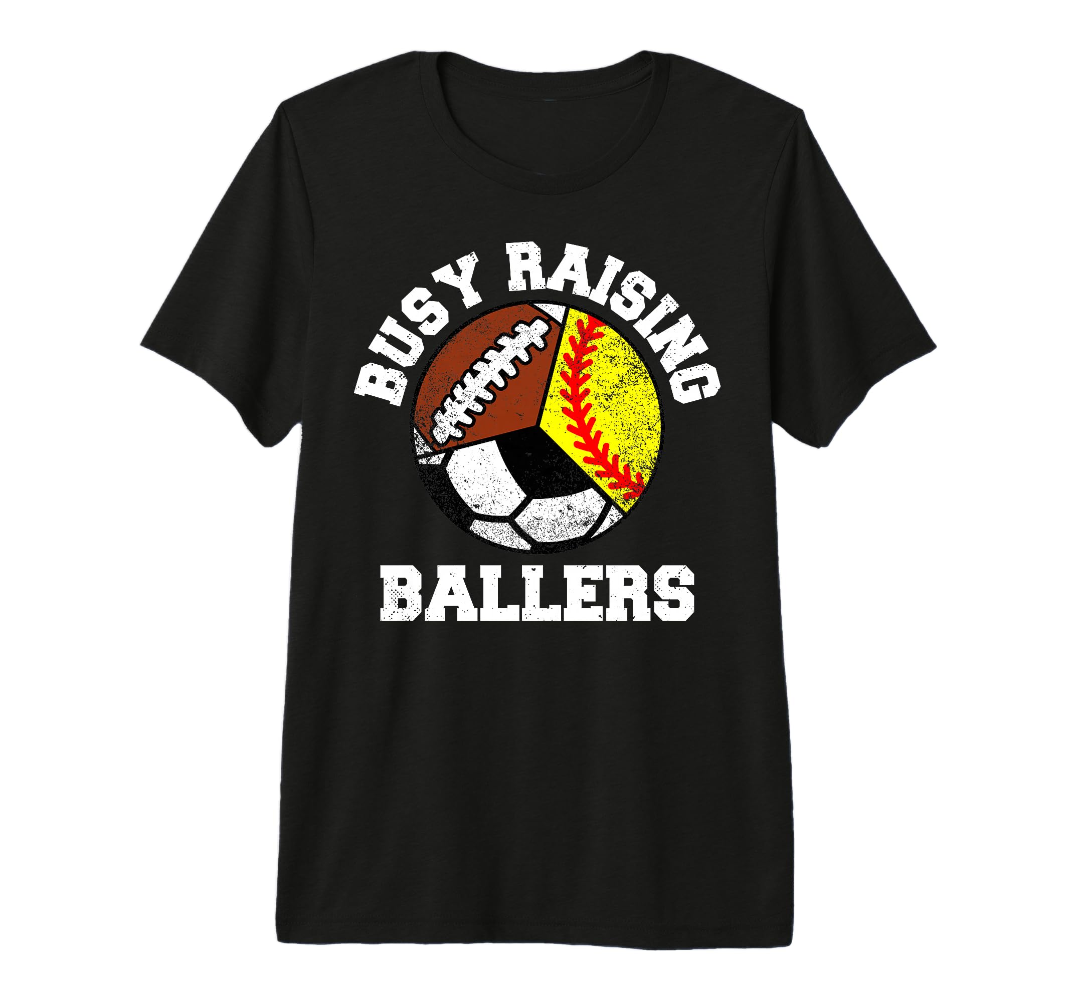 Busy Raising Ballers Funny Softball T-Shirt - Fun Novelty Design Unisex - T-Shirt, Sweatshirt, Hoodie