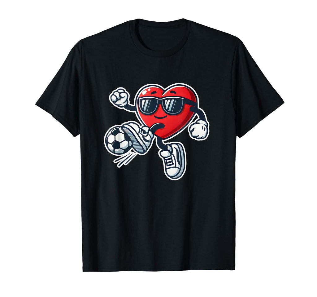 Soccer Is My Valentine Heart T-Shirt - Aesthetic Graphic Men Women - T-Shirt, Sweatshirt, Hoodie