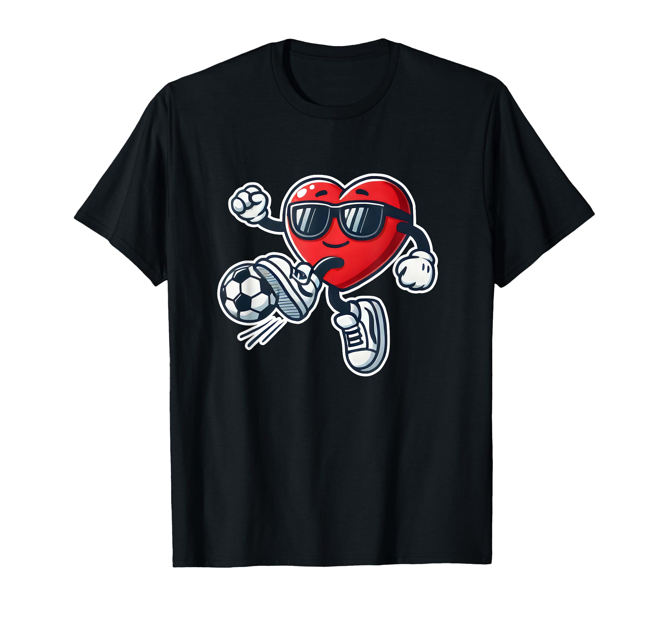 Soccer Is My Valentine Heart T-Shirt - Aesthetic Graphic Men Women - T-Shirt, Sweatshirt, Hoodie