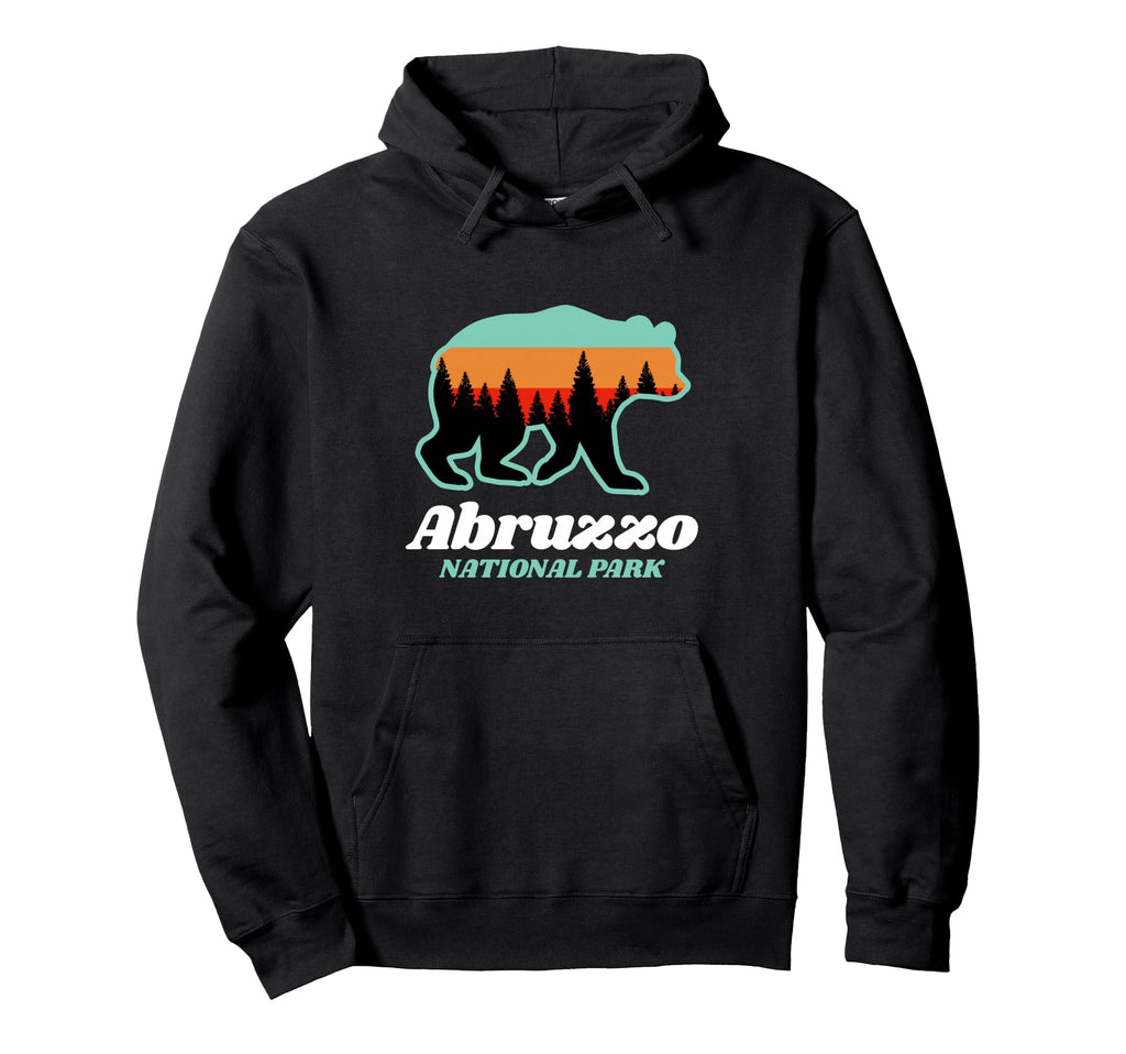 Abruzzo Italy National Park Bear Hoodie - Unique Graphic Unisex - T-Shirt, Sweatshirt, Hoodie