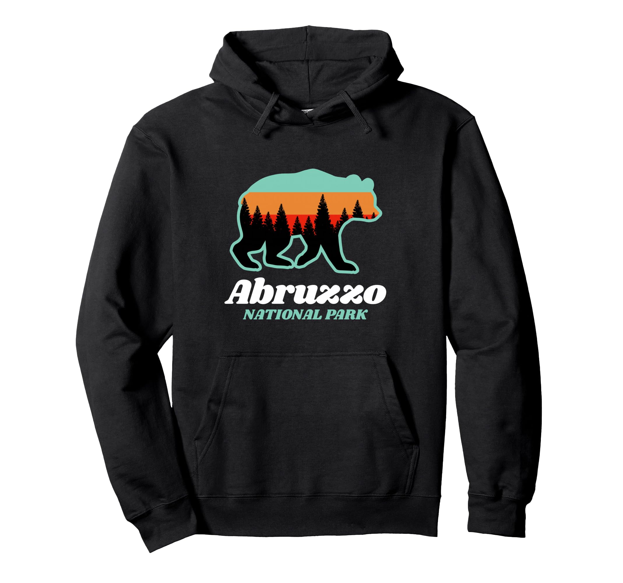 Abruzzo Italy National Park Bear Hoodie - Unique Graphic Unisex - T-Shirt, Sweatshirt, Hoodie