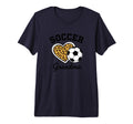 Soccer Grandparent Leopard Heart T-Shirt - Minimalist Print for Adults - T-Shirt, Sweatshirt, Hoodie