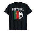 Portugal Flag Soccer Futbol Football T-Shirt - Graphic Print Men Women - T-Shirt, Sweatshirt, Hoodie