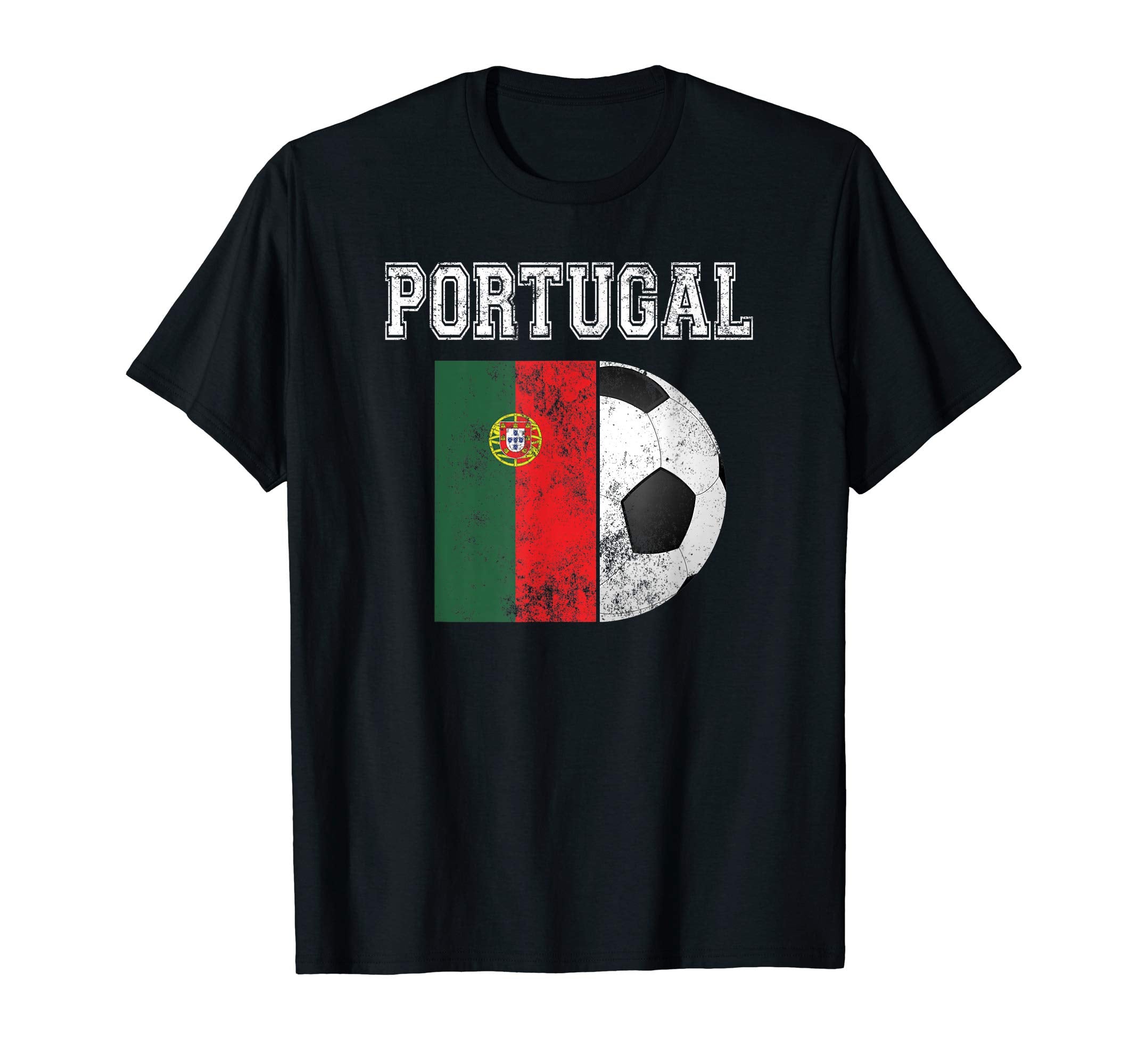 Portugal Flag Soccer Futbol Football T-Shirt - Graphic Print Men Women - T-Shirt, Sweatshirt, Hoodie