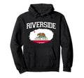 Riverside Ca California Flag Usa Sports Hoodie - Minimalist Print Unisex - T-Shirt, Sweatshirt, Hoodie