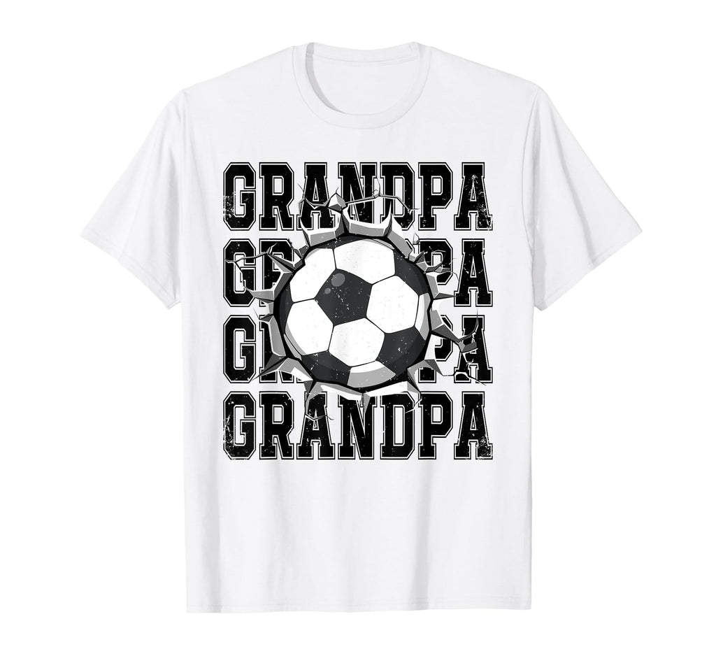 Soccer Grandpa Cracked Wall Family T-Shirt - Minimalist Print Unisex - T-Shirt, Sweatshirt, Hoodie