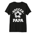 Mens Soccer Papa Soccer Ball Distressed T-Shirt - Trendy Graphic Unisex - T-Shirt, Sweatshirt, Hoodie