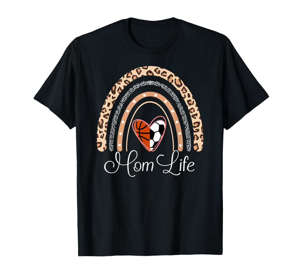 Mom Life Boho Rainbow Funny Soccer T-Shirt - Streetwear Style Men Women - T-Shirt, Sweatshirt, Hoodie