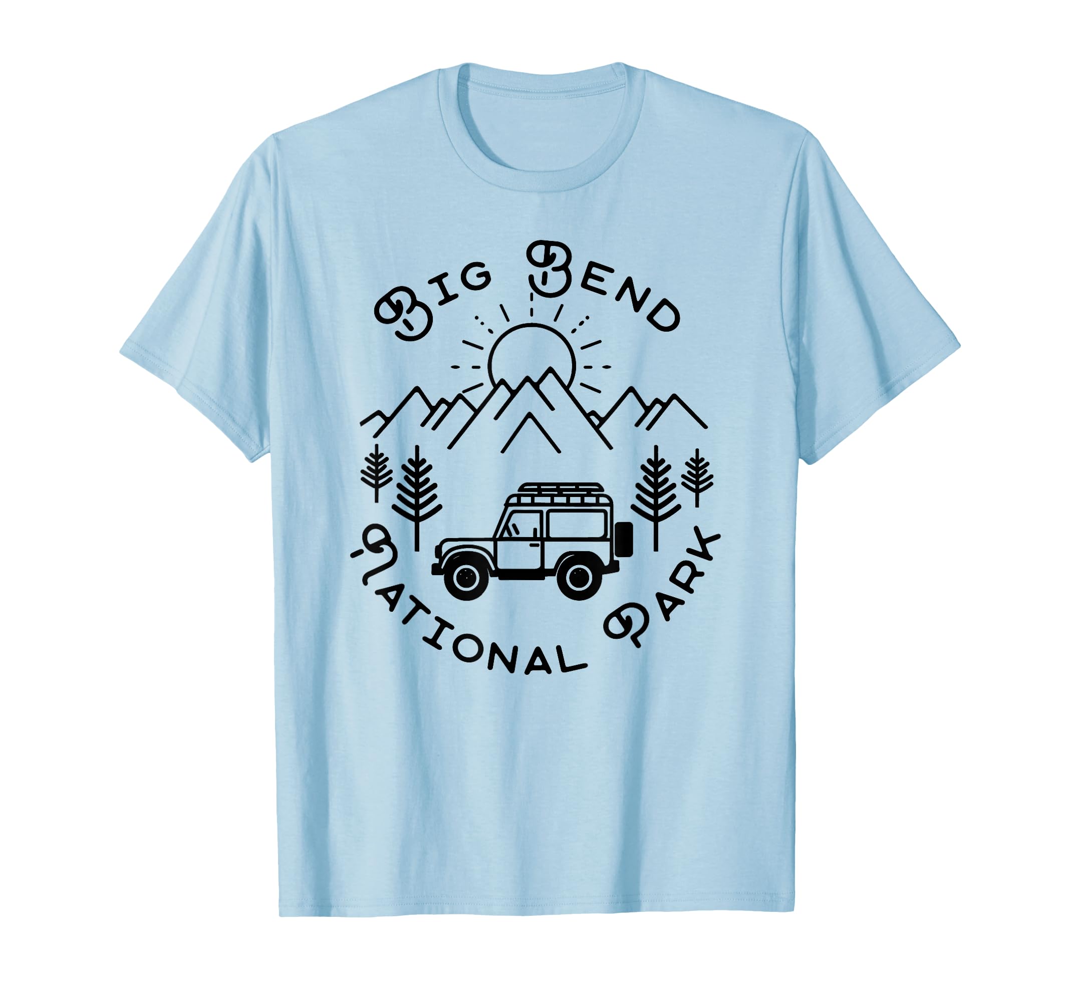 Big Bend National Park Souvenir T-Shirt - Minimalist Print for Adults - T-Shirt, Sweatshirt, Hoodie
