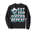 Soccer Enthusiast Life Eat Sleep Sweatshirt - Novelty Apparel Unisex - T-Shirt, Sweatshirt, Hoodie