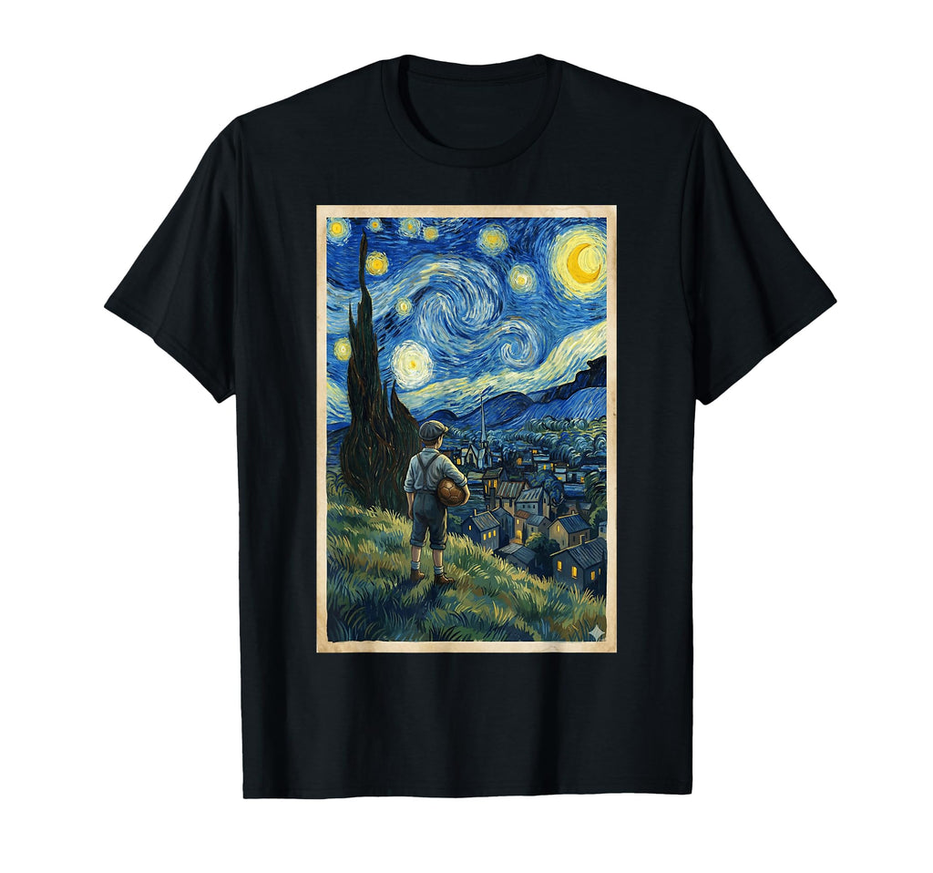 Soccer Player Starry Night Sports T-Shirt - Custom Art Print for Adults - T-Shirt, Sweatshirt, Hoodie