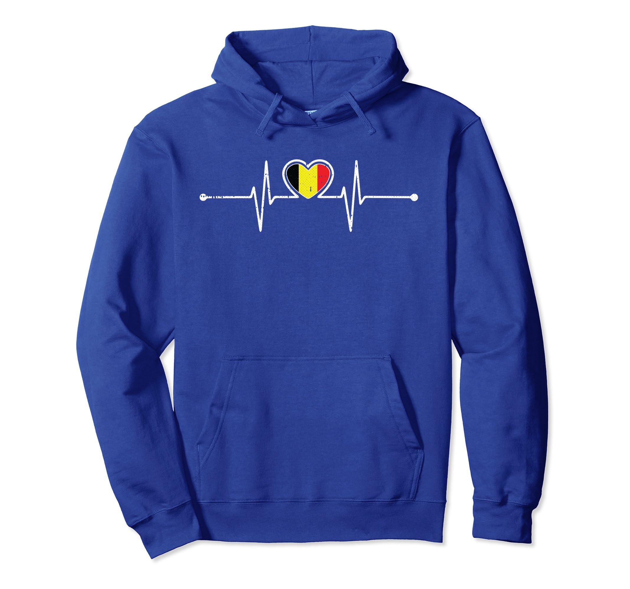 Belgium Soccer Heartbeat Belgie Belgian Hoodie - Unique Graphic Men Women - T-Shirt, Sweatshirt, Hoodie