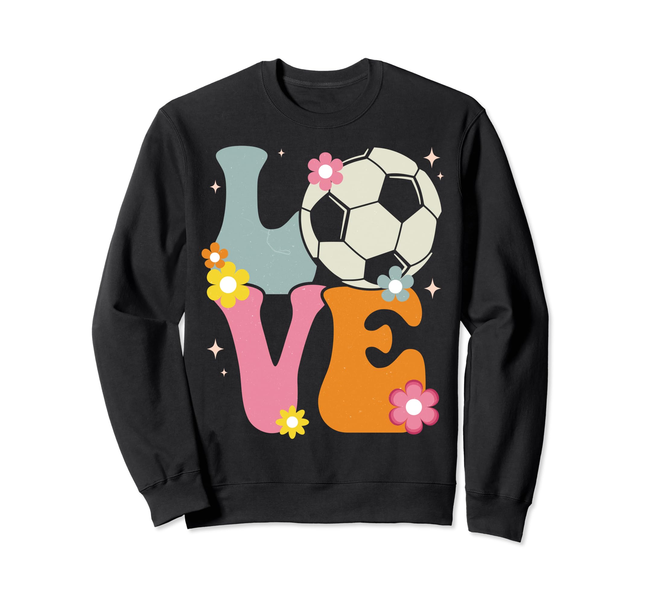 Soccer Love Groovy Soccer Lover Sweatshirt - Fun Novelty Design for Adults - T-Shirt, Sweatshirt, Hoodie