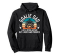 Hockey Goalie Dad Ice Hockey Keeper Dad Hoodie - Graphic Print for Adults - T-Shirt, Sweatshirt, Hoodie