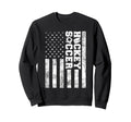 American Distressed Flag Funny Sweatshirt - Custom Art Print Men Women - T-Shirt, Sweatshirt, Hoodie