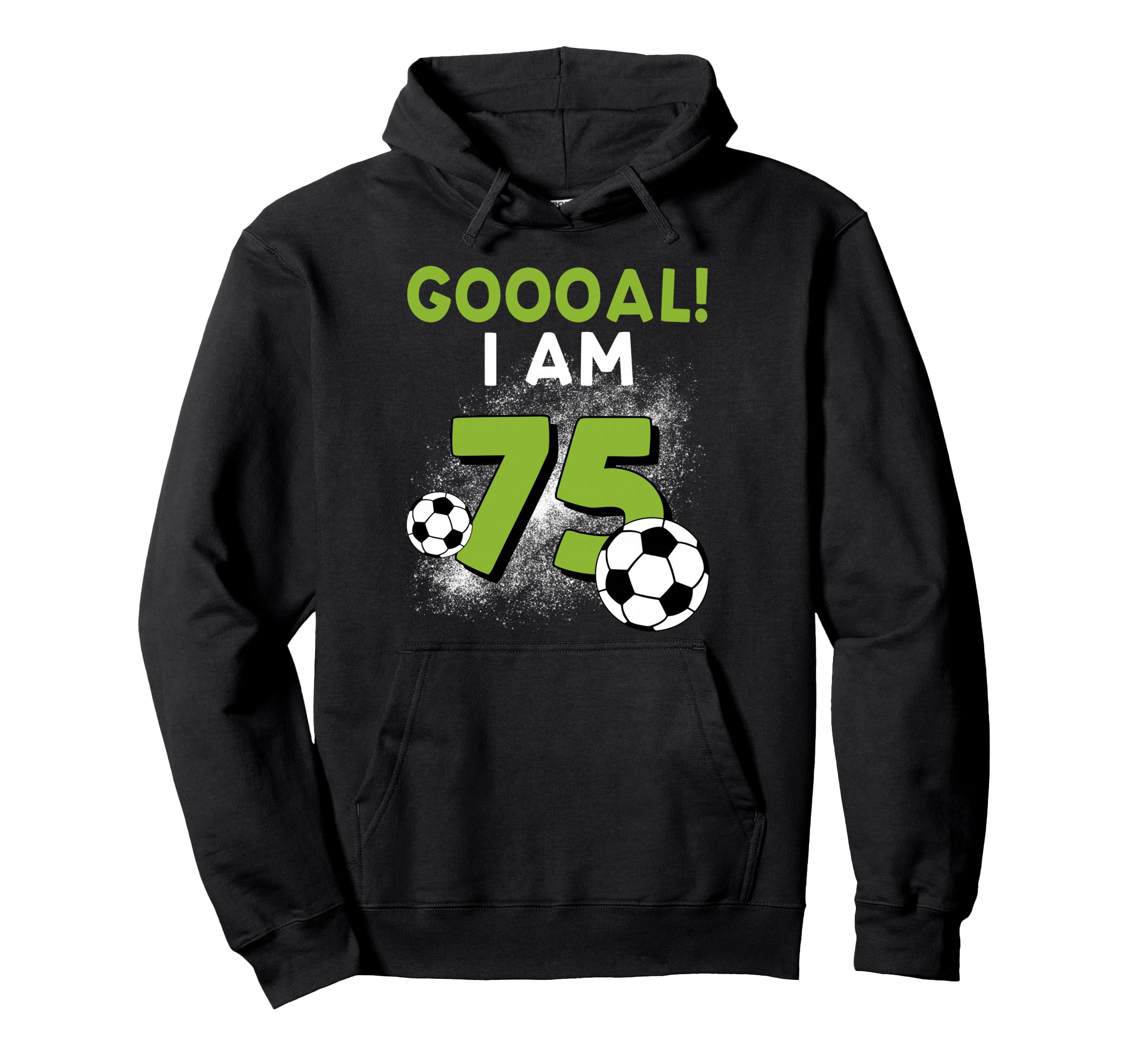 75Th Birthday Soccer Theme 75Year Old B Hoodie - Minimalist Print Unisex - T-Shirt, Sweatshirt, Hoodie