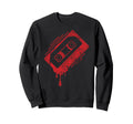 Dripping Cassette Tape Sweatshirt - Fun Novelty Design Men Women - T-Shirt, Sweatshirt, Hoodie