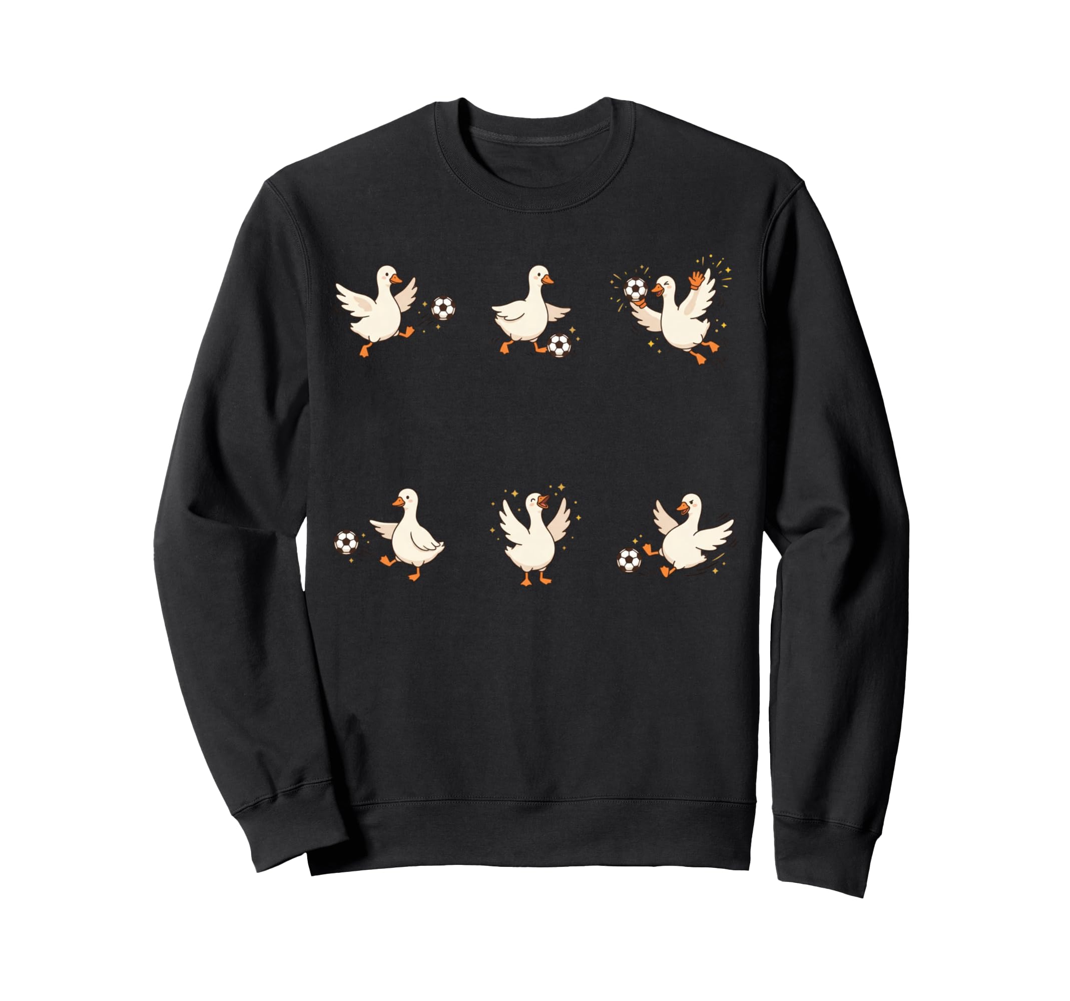 Silly Goose Playing Soccer Player Sweatshirt - Minimalist Print Men Women - T-Shirt, Sweatshirt, Hoodie