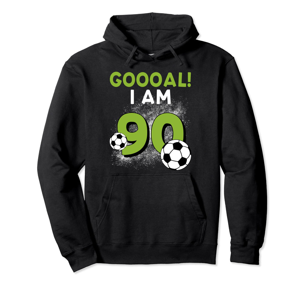 90Th Birthday Soccer Theme 90Year Old B Hoodie - Graphic Print for Adults - T-Shirt, Sweatshirt, Hoodie