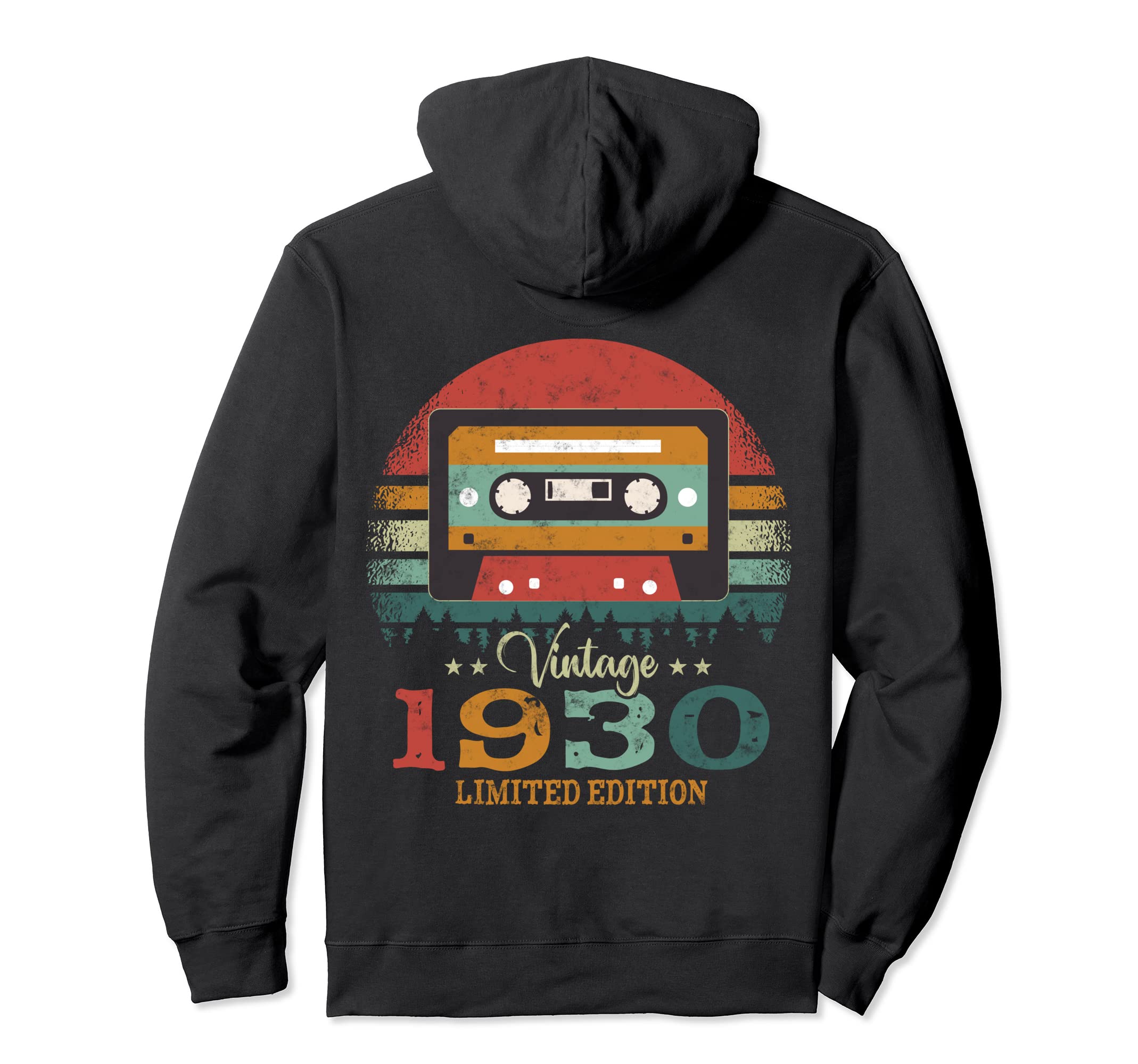 Cassette Tape 1930 Birthday Hoodie - Graphic Print for Adults - T-Shirt, Sweatshirt, Hoodie