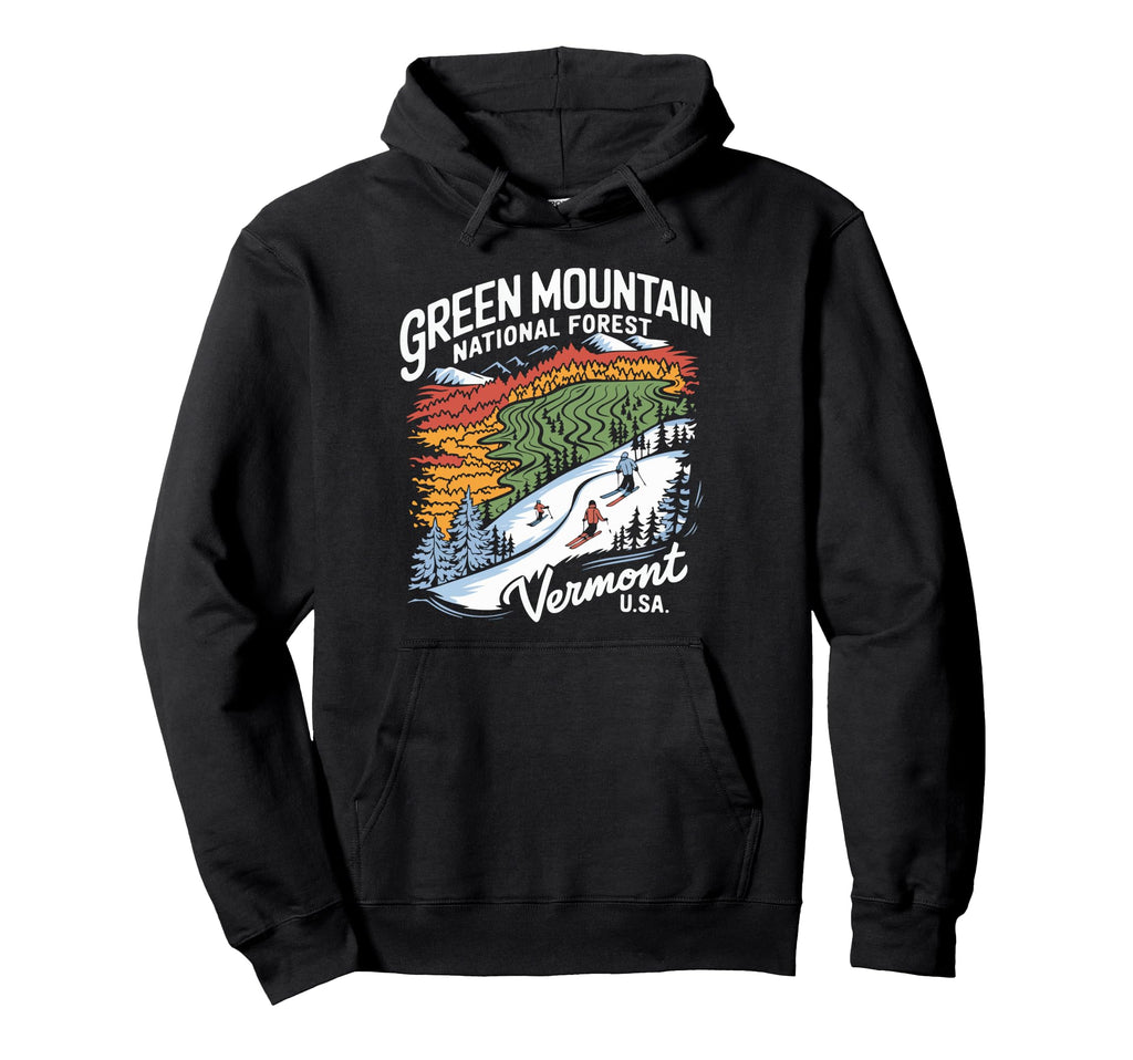 Green Mountain National Forest Hoodie - Aesthetic Graphic Men Women - T-Shirt, Sweatshirt, Hoodie