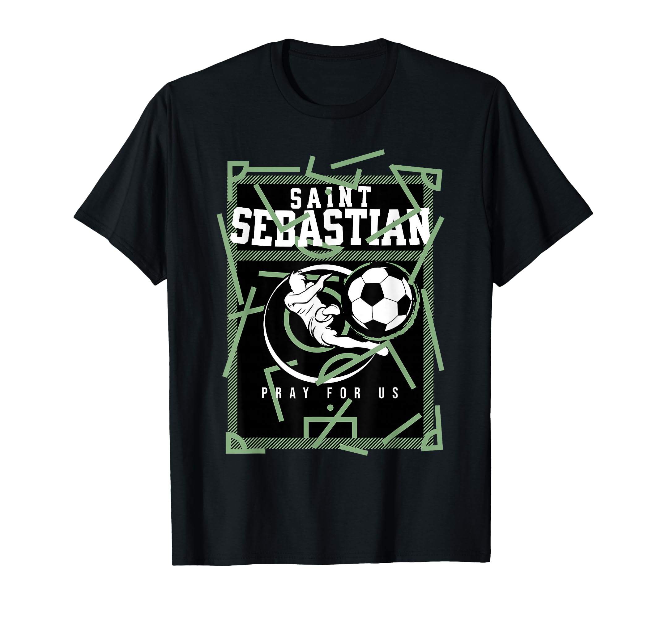 St Sebastian Patron Saint T-Shirt - Casual Everyday Wear for Adults - T-Shirt, Sweatshirt, Hoodie