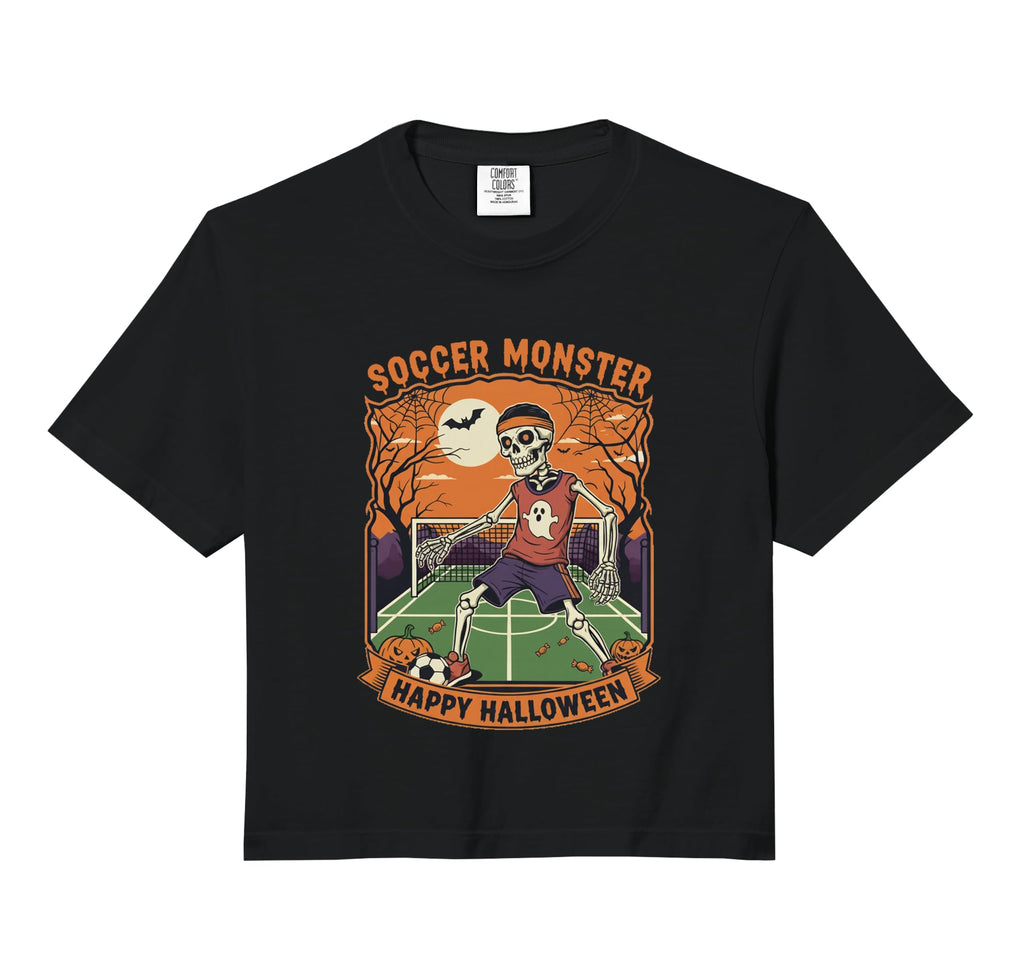 Soccer Monster Skeleton Happy Sweatshirt - Fun Novelty Design Men Women - T-Shirt, Sweatshirt, Hoodie