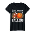 Busy Raising Ballers Basketball And T-Shirt - Minimalist Print Unisex - T-Shirt, Sweatshirt, Hoodie