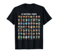 All Us National Park Checklist Bucket List T-Shirt - Unique Graphic Unisex - T-Shirt, Sweatshirt, Hoodie