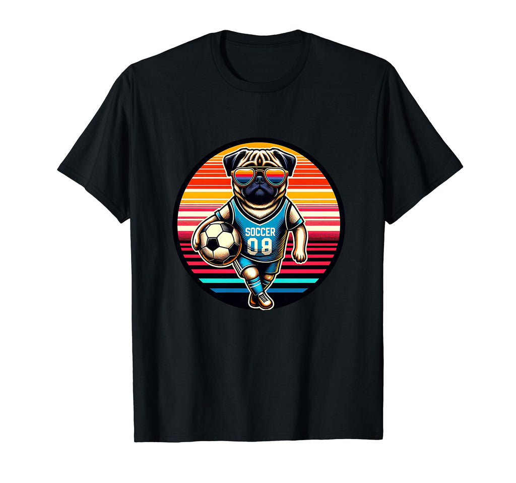 Champion Pug Dog Soccer Fan Ball Player T-Shirt - Trendy Graphic Men Women - T-Shirt, Sweatshirt, Hoodie