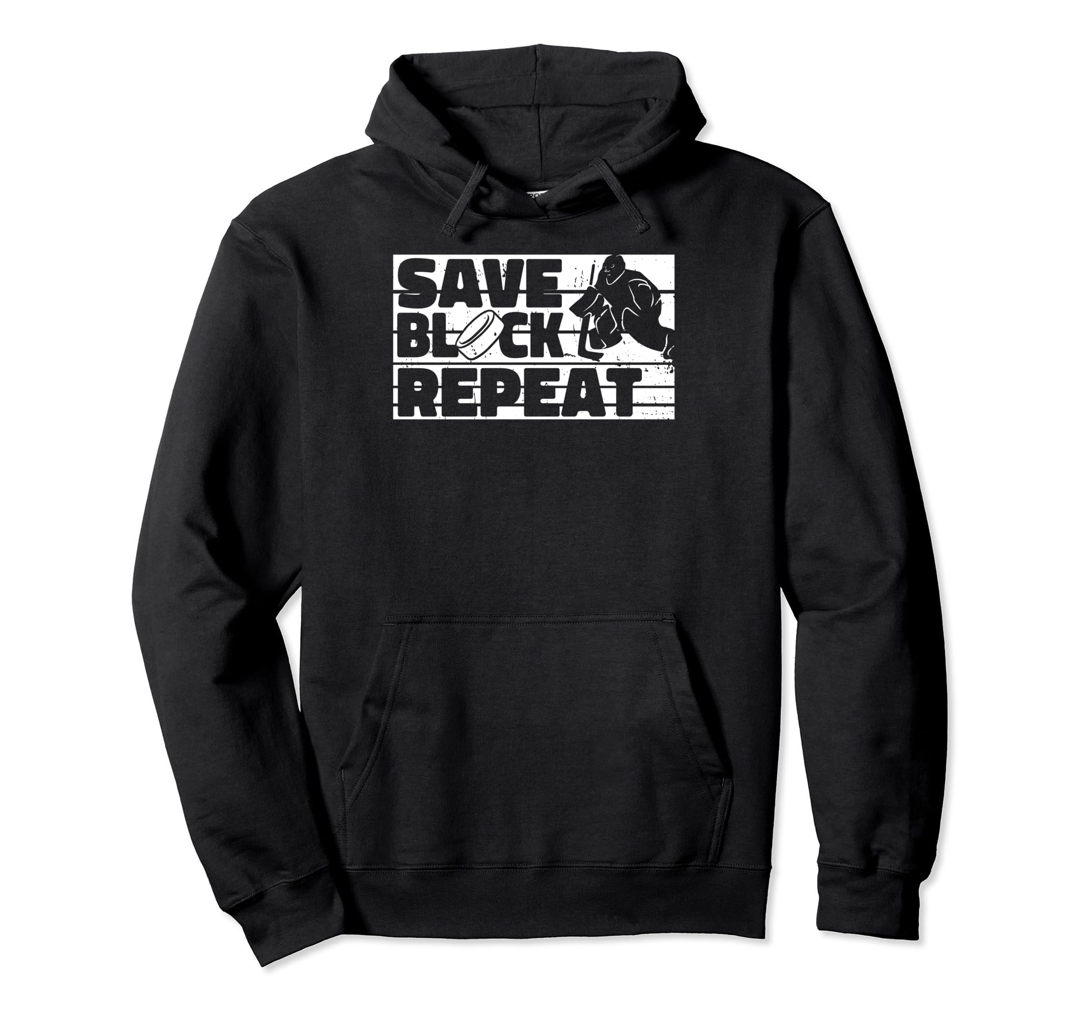 Hockey Goalkeeper Ice Hockey Goalie Hoodie - Minimalist Print Men Women - T-Shirt, Sweatshirt, Hoodie
