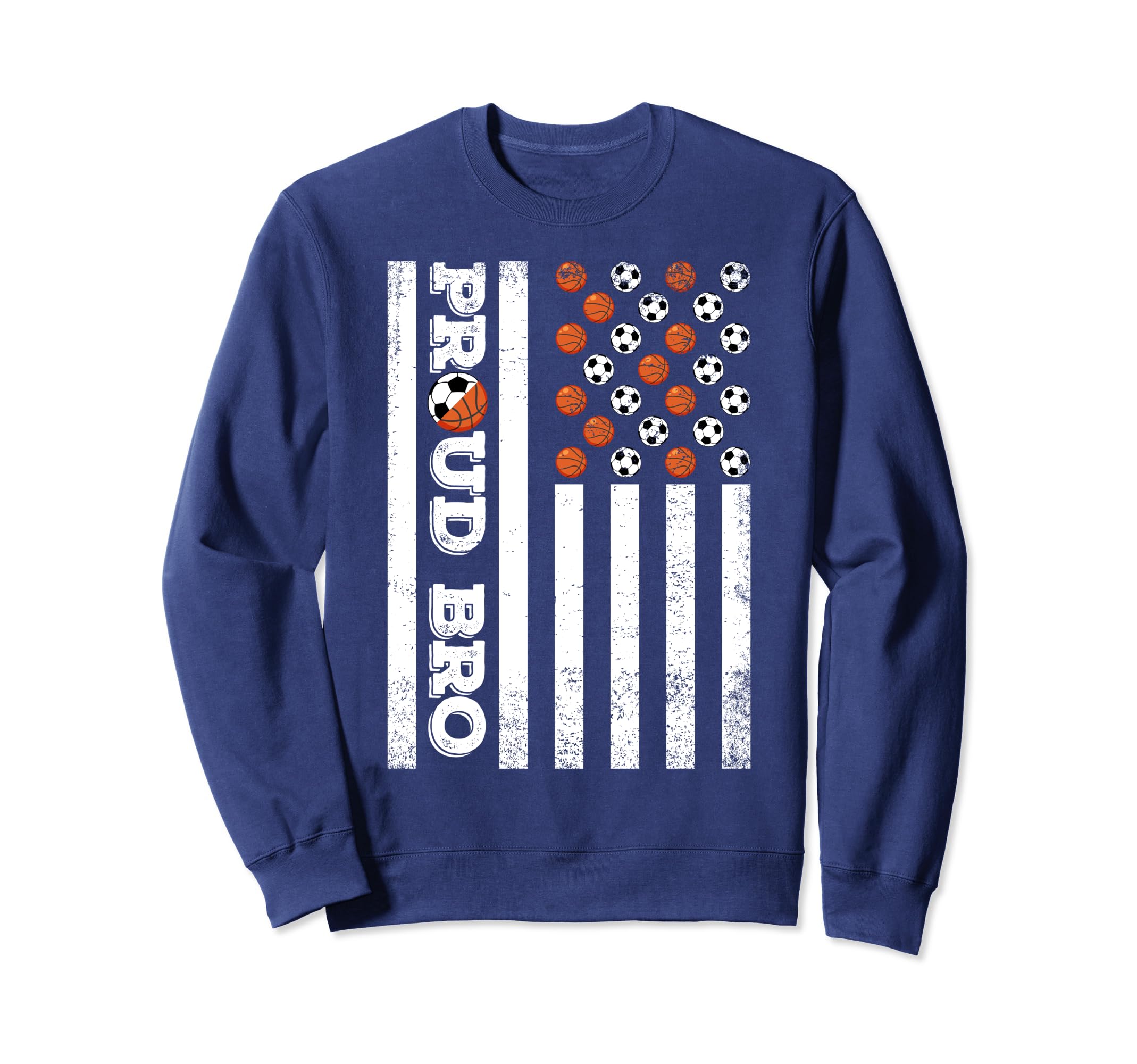 Proud Brother Soccer Basketball Sweatshirt - Custom Art Print Men Women - T-Shirt, Sweatshirt, Hoodie