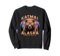 Bear Katmai National Park Usa Alaska Sweatshirt - Minimalist Print Unisex - T-Shirt, Sweatshirt, Hoodie