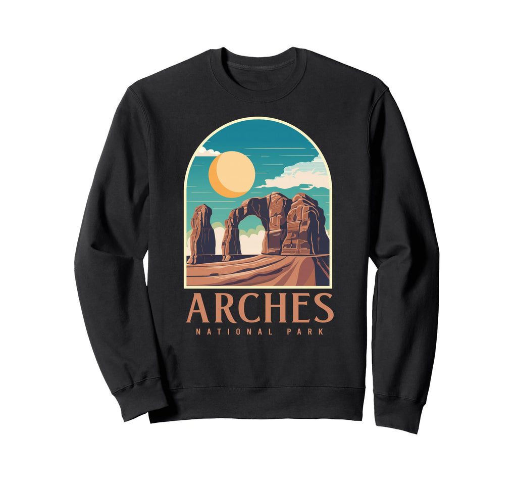 Utah Hiking Camping Arches Sweatshirt - Minimalist Print Men Women - T-Shirt, Sweatshirt, Hoodie