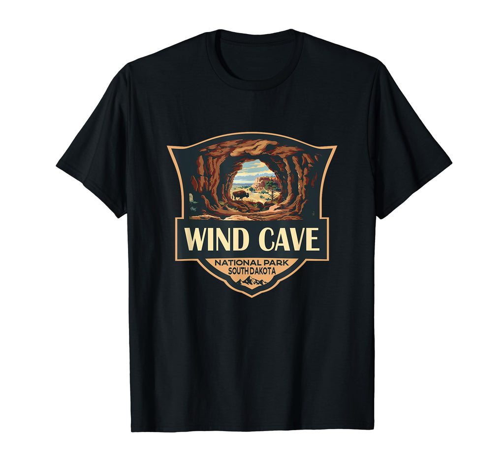 Wind Cave National Park T-Shirt - Fun Novelty Design for Adults - T-Shirt, Sweatshirt, Hoodie