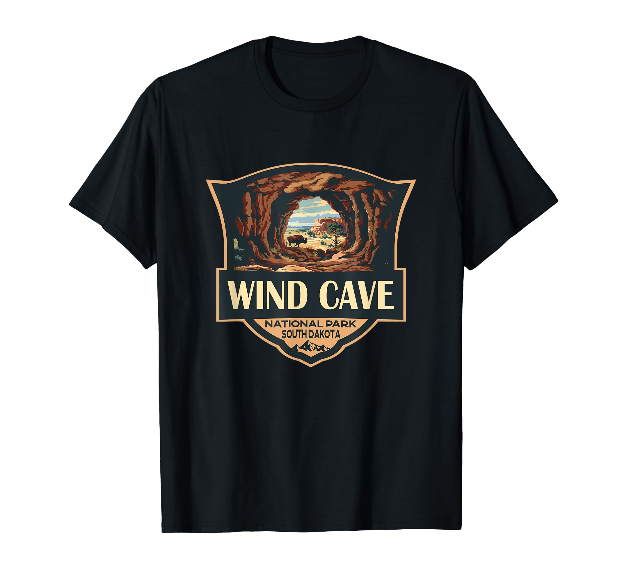 Wind Cave National Park T-Shirt - Fun Novelty Design for Adults - T-Shirt, Sweatshirt, Hoodie