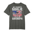 Favorite Lacrosse Goalie Grandpa T-Shirt - Casual Everyday Wear Men Women - T-Shirt, Sweatshirt, Hoodie