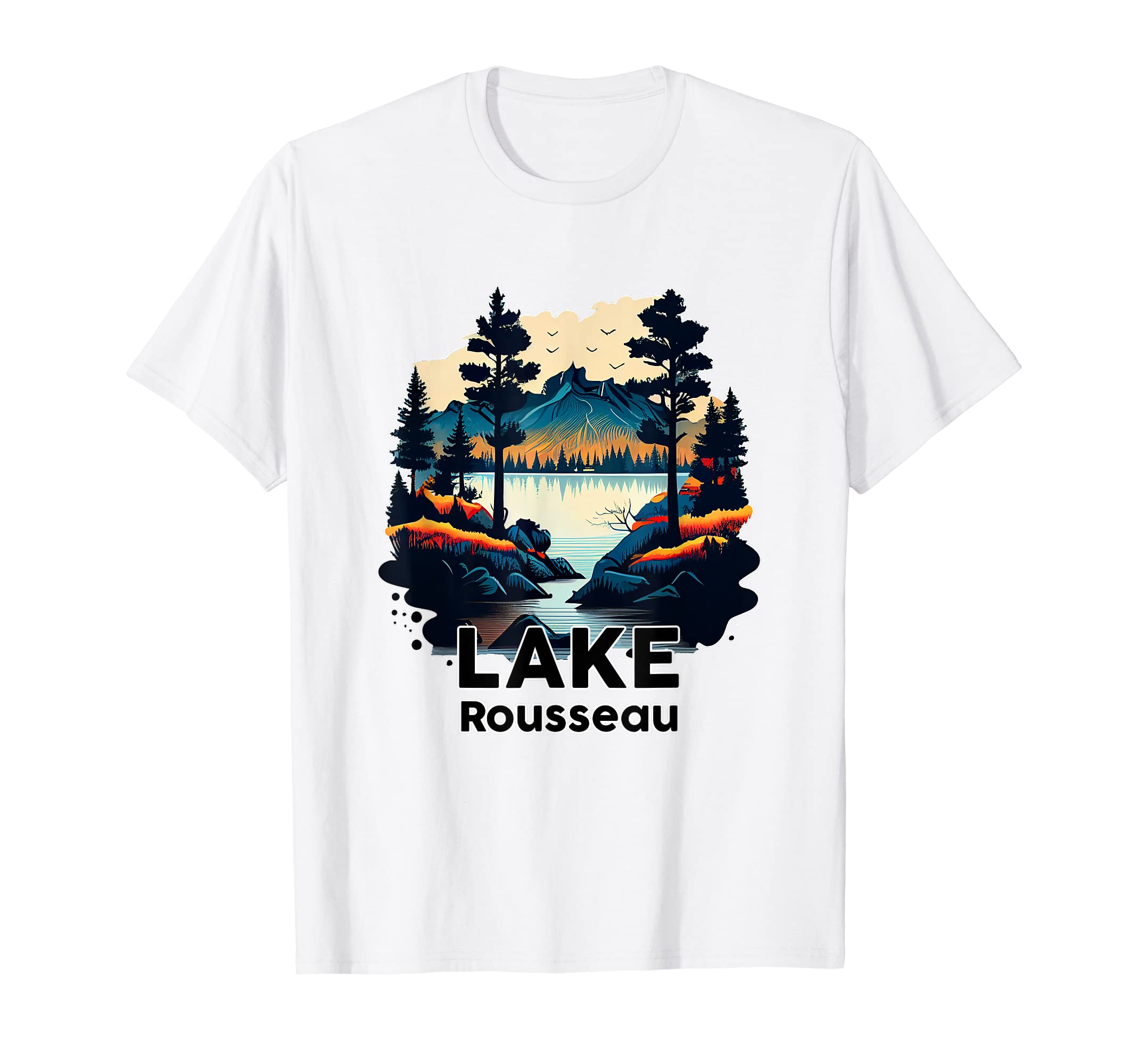 Lake Rousseau Minimalist Lake Rousseau T-Shirt - Trendy Graphic Unisex - T-Shirt, Sweatshirt, Hoodie