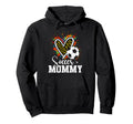 Soccer Mommy Leopard Heart Colorful Hoodie - Custom Art Print for Adults - T-Shirt, Sweatshirt, Hoodie