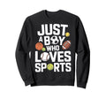 Just Who Loves Sports Soccer Sweatshirt - Trendy Graphic for Adults - T-Shirt, Sweatshirt, Hoodie