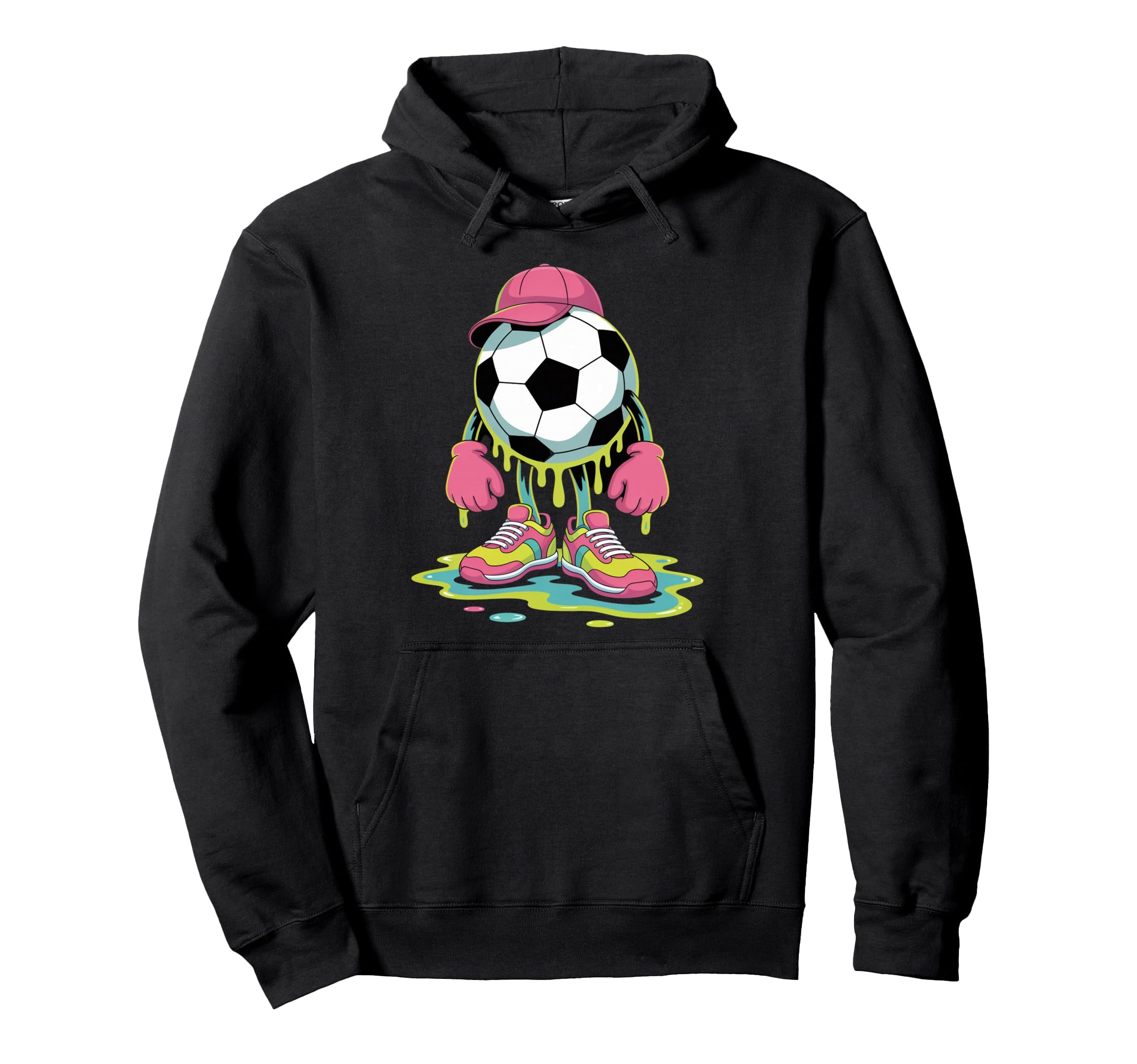 Soccer Ice Cream Drip Game Soccer Drip Hoodie - Graphic Print for Adults - T-Shirt, Sweatshirt, Hoodie