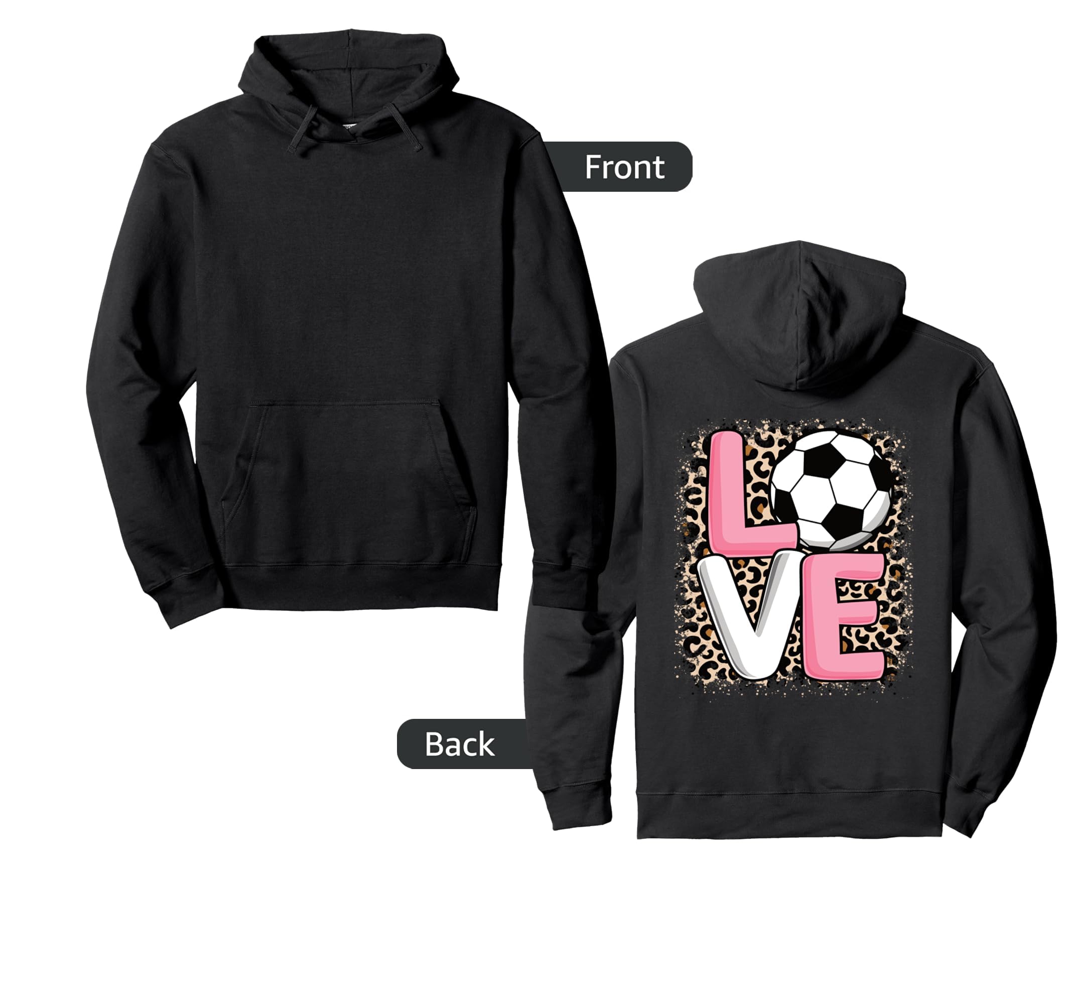 Love Soccer Soccer Player Hoodie - Streetwear Style for Adults - T-Shirt, Sweatshirt, Hoodie