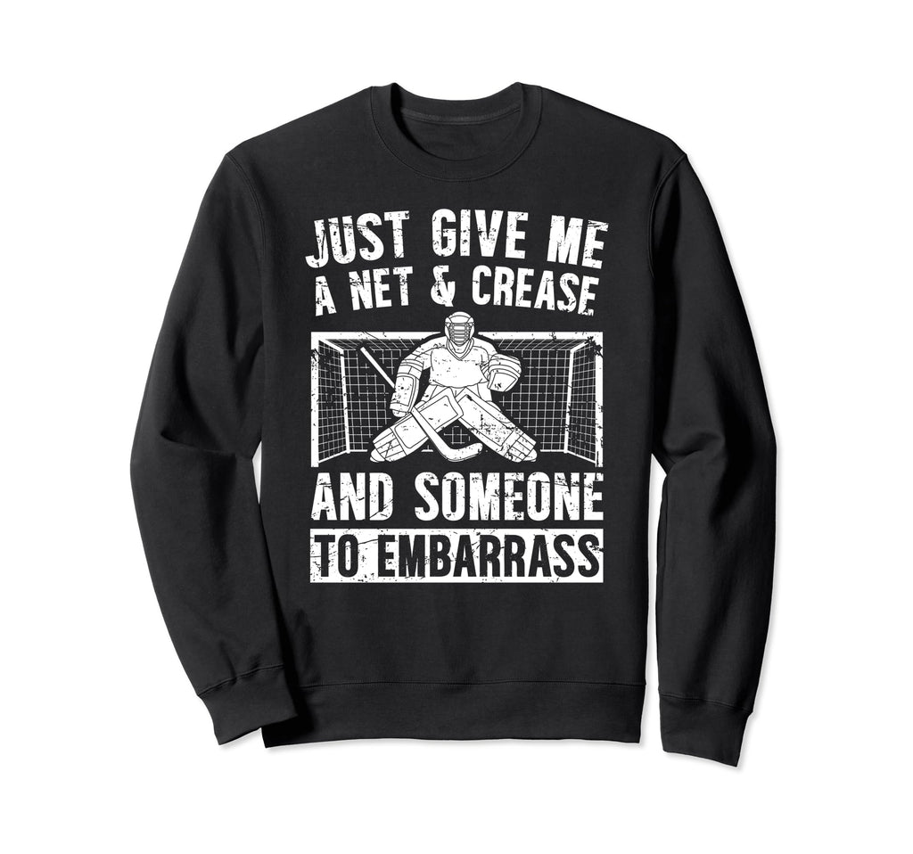 Net Crease Ice Hockey Sweatshirt - Casual Everyday Wear for Adults - T-Shirt, Sweatshirt, Hoodie