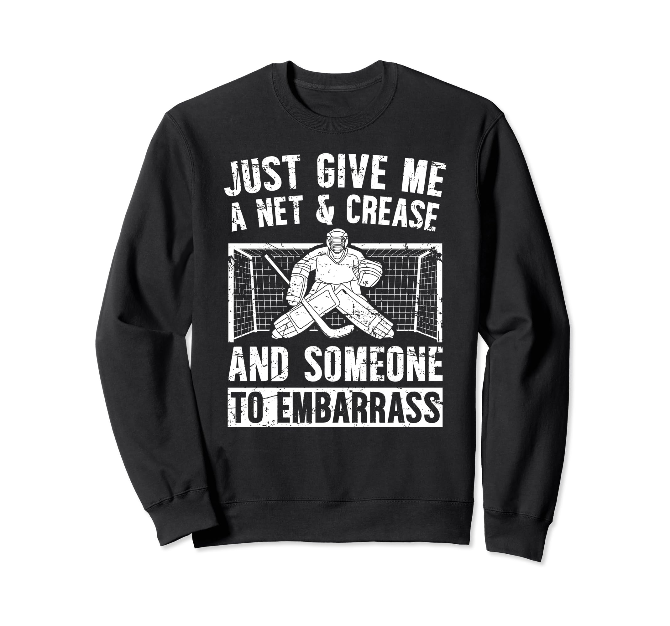 Net Crease Ice Hockey Sweatshirt - Casual Everyday Wear for Adults - T-Shirt, Sweatshirt, Hoodie