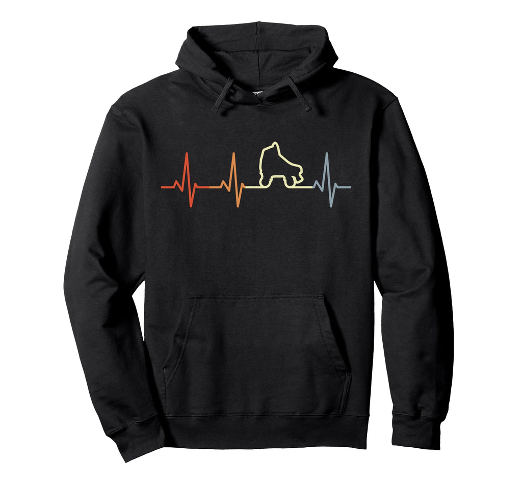 Roller Skates Heartline Roller Hoodie - Fun Novelty Design for Adults - T-Shirt, Sweatshirt, Hoodie