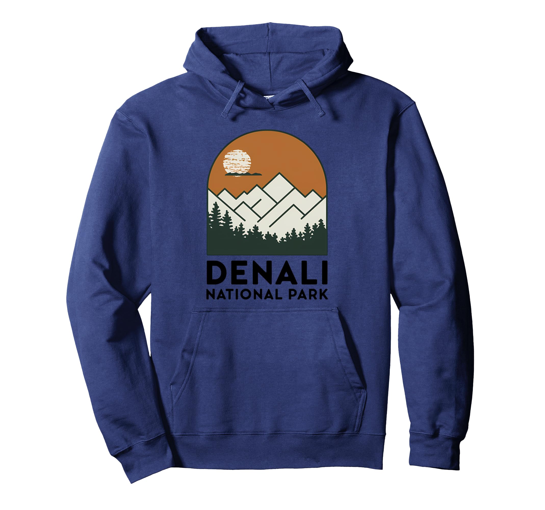 Denali Est 1917 Alaska National Park Hoodie - Fun Novelty Design Unisex - T-Shirt, Sweatshirt, Hoodie