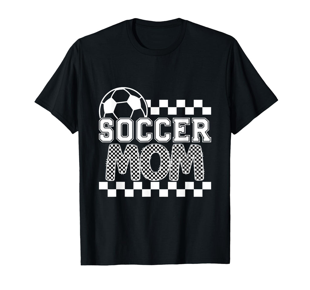 Soccer Mom Checker Checkered T-Shirt - Fun Novelty Design for Adults - T-Shirt, Sweatshirt, Hoodie