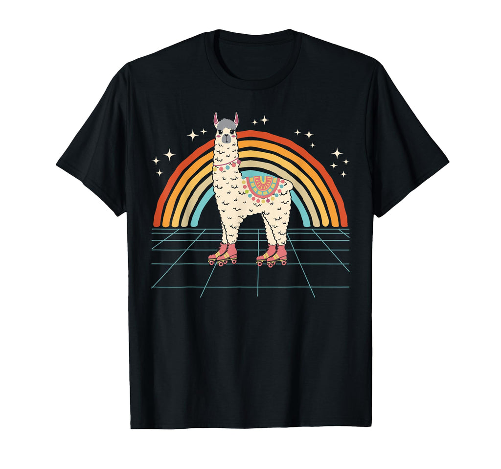 Roller Skating Alpaca Skater Skate T-Shirt - Novelty Apparel for Adults - T-Shirt, Sweatshirt, Hoodie