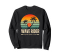 Wave Rider Surf Club Sunset Palm Beach Sweatshirt - Streetwear Style Unisex - T-Shirt, Sweatshirt, Hoodie